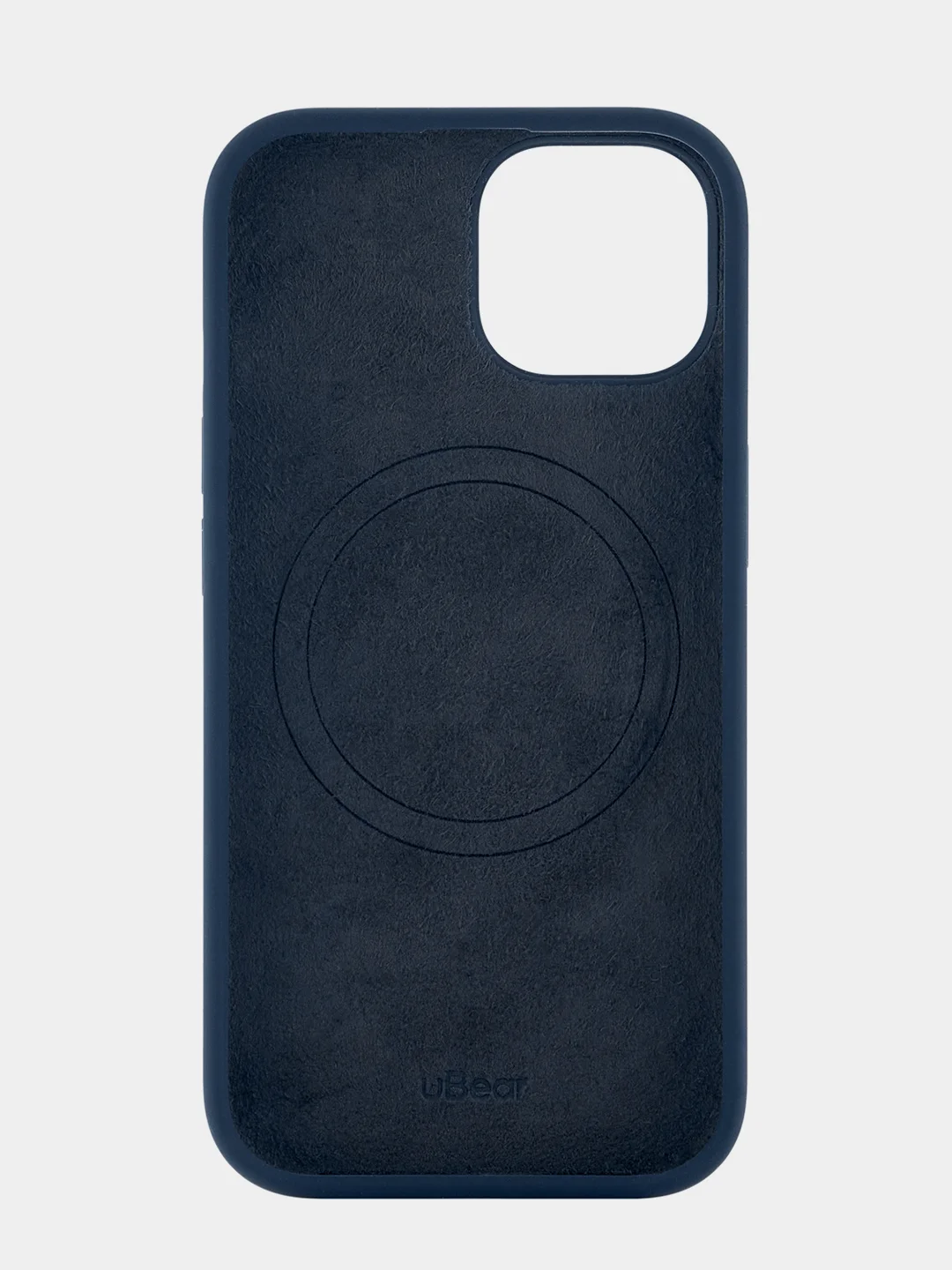 Темно-синий чехол для iPhone 15 uBear Touch Mag Case, MagSafe совместимый, софт-тач