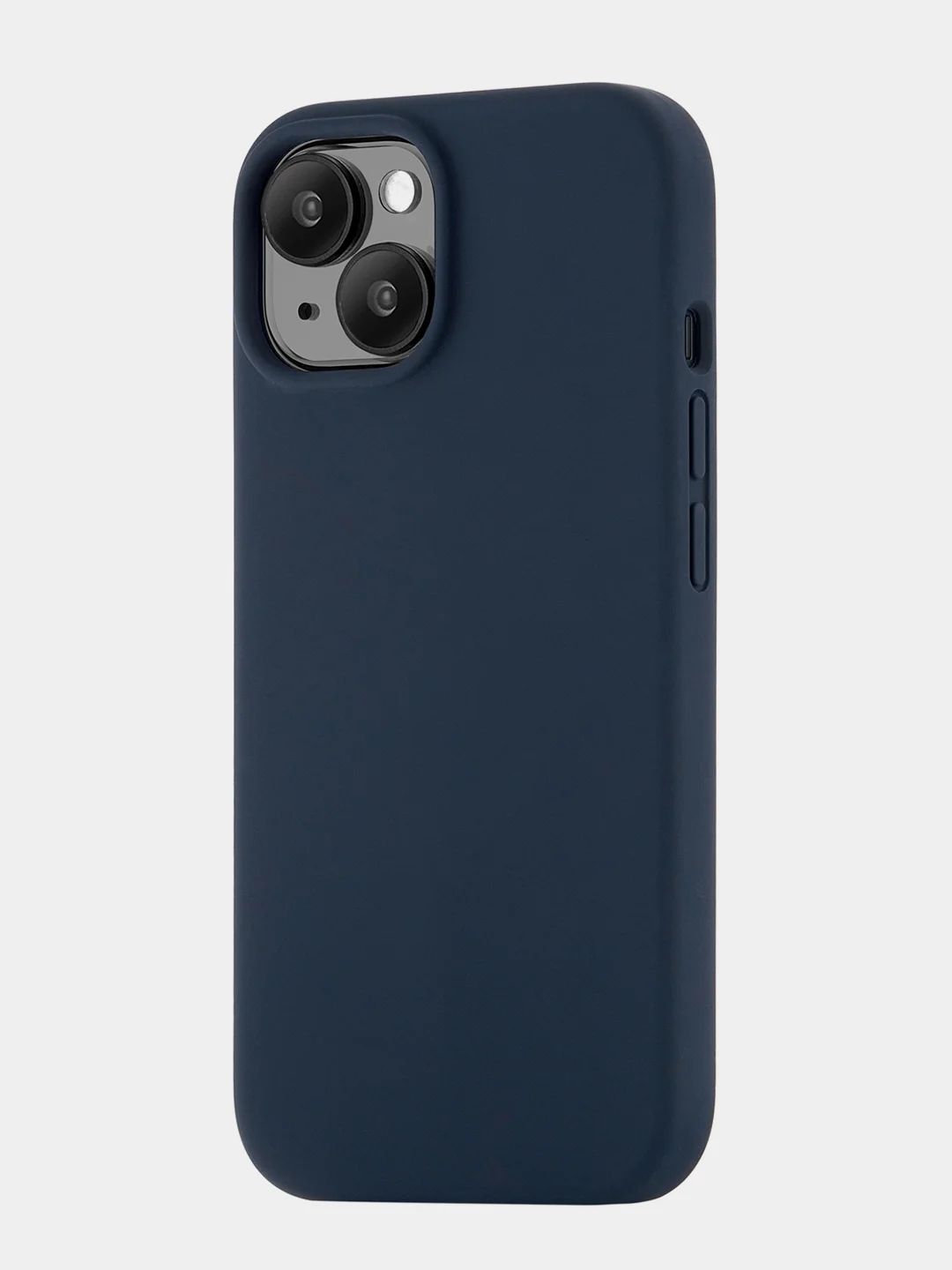 Темно-синий чехол для iPhone 15 uBear Touch Mag Case, MagSafe совместимый, софт-тач