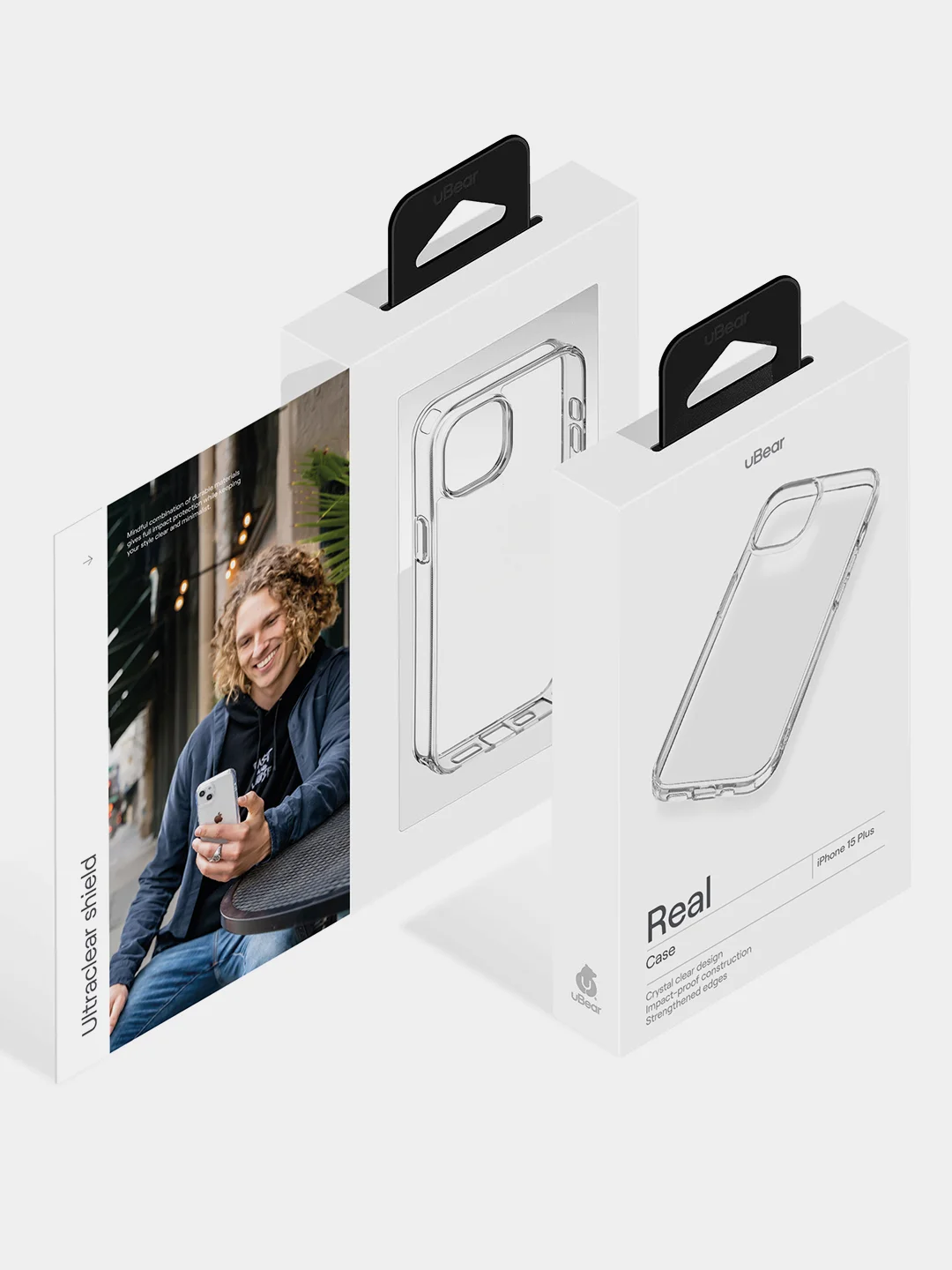 Чехол для iPhone 15 Plus uBear Real Case, усиленный