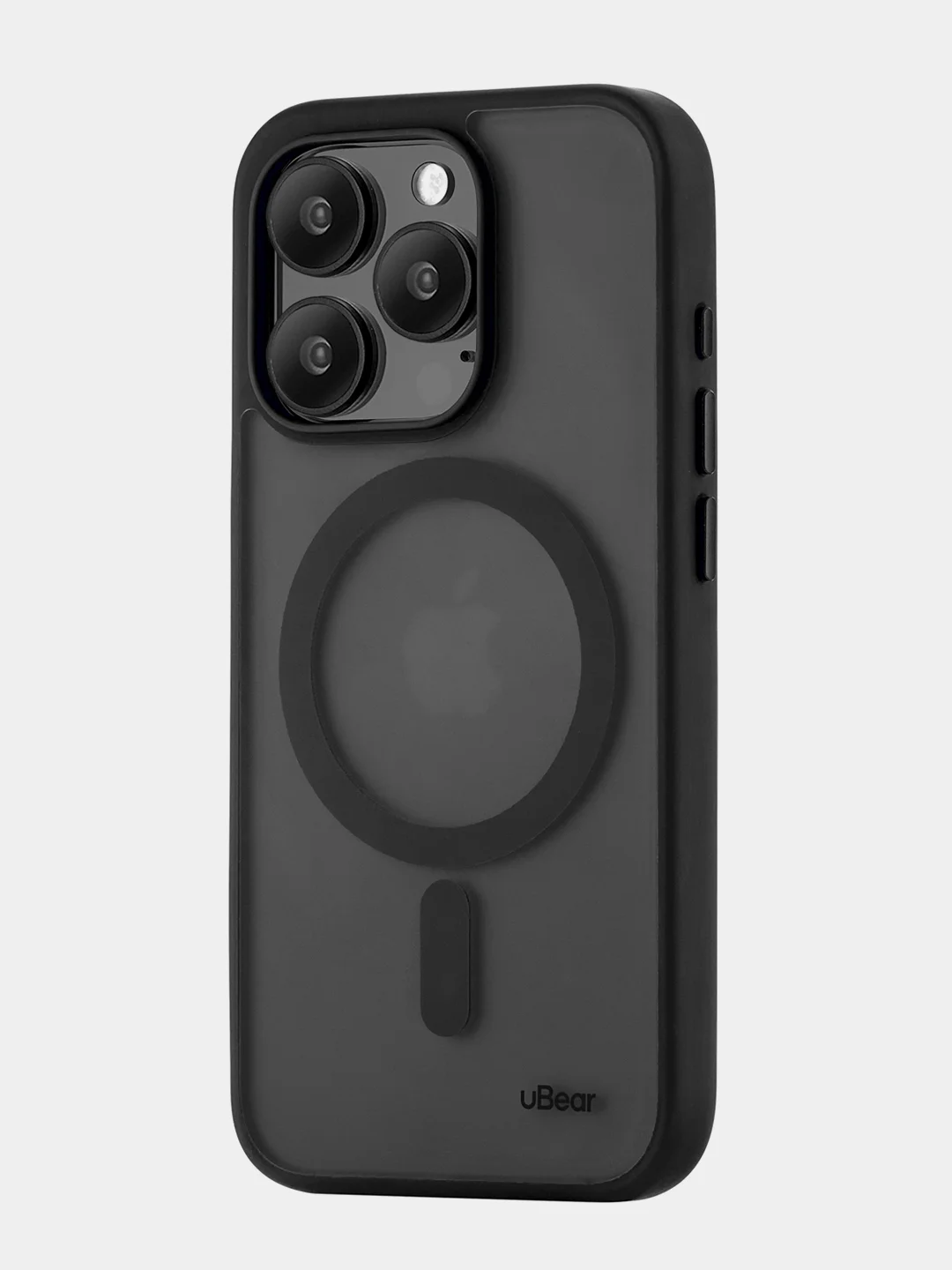 Темно-синий чехол для iPhone 15 Pro Max uBear Cloud Mag Case, MagSafe совместимый, усиленный, силк-тач