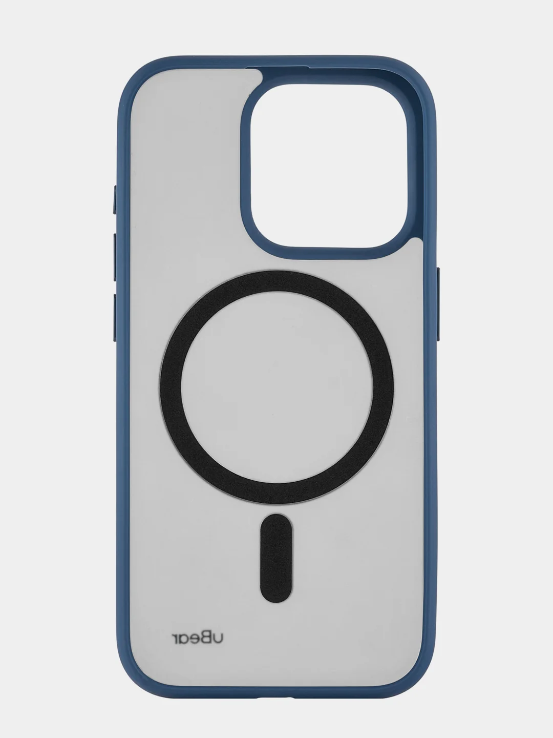 Темно-синий чехол для iPhone 15 Pro Max uBear Cloud Mag Case, MagSafe совместимый, усиленный, силк-тач