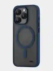 Темно-синий чехол для iPhone 15 Pro Max uBear Cloud Mag Case, MagSafe совместимый, усиленный, силк-тач