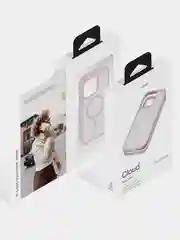 Розовый чехол для iPhone 15 Pro Max uBear Cloud Mag Case, MagSafe совместимый, усиленный, силк-тач