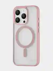Розовый чехол для iPhone 15 Pro Max uBear Cloud Mag Case, MagSafe совместимый, усиленный, силк-тач