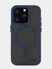 Темно-синий чехол для iPhone 15 Pro uBear Cloud Mag Case, MagSafe совместимый, усиленный, силк-тач