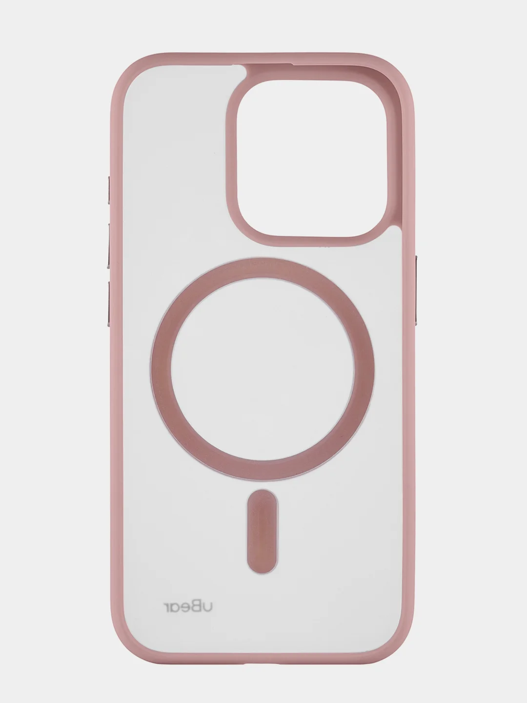 Розовый чехол для iPhone 15 Pro uBear Cloud Mag Case, MagSafe совместимый, усиленный, силк-тач