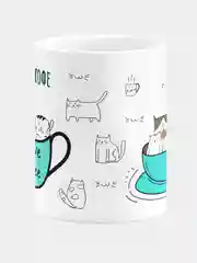 Кружка керамическая с надписью "Кошечка кофе"