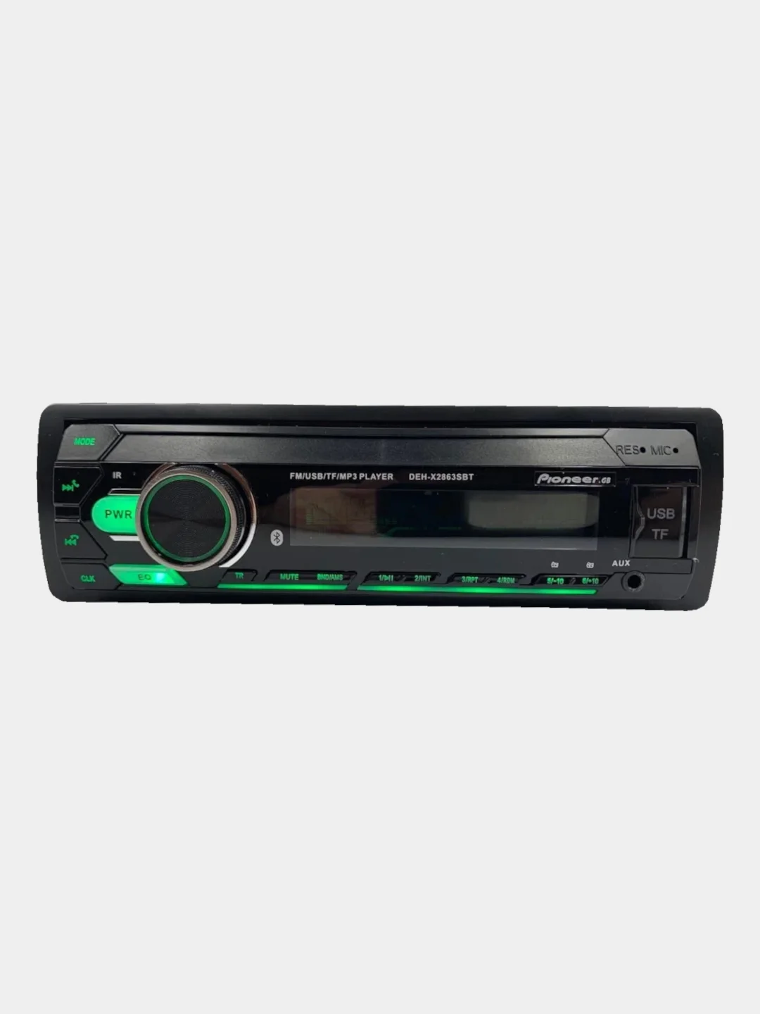 Автомагнитола 1 DIN X2863SBT, Bluetooth, с громкой связью, 7 цветов подсветки
