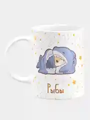 Кружка керамическая "Знаки Зодиака. Корги: Рыбы"