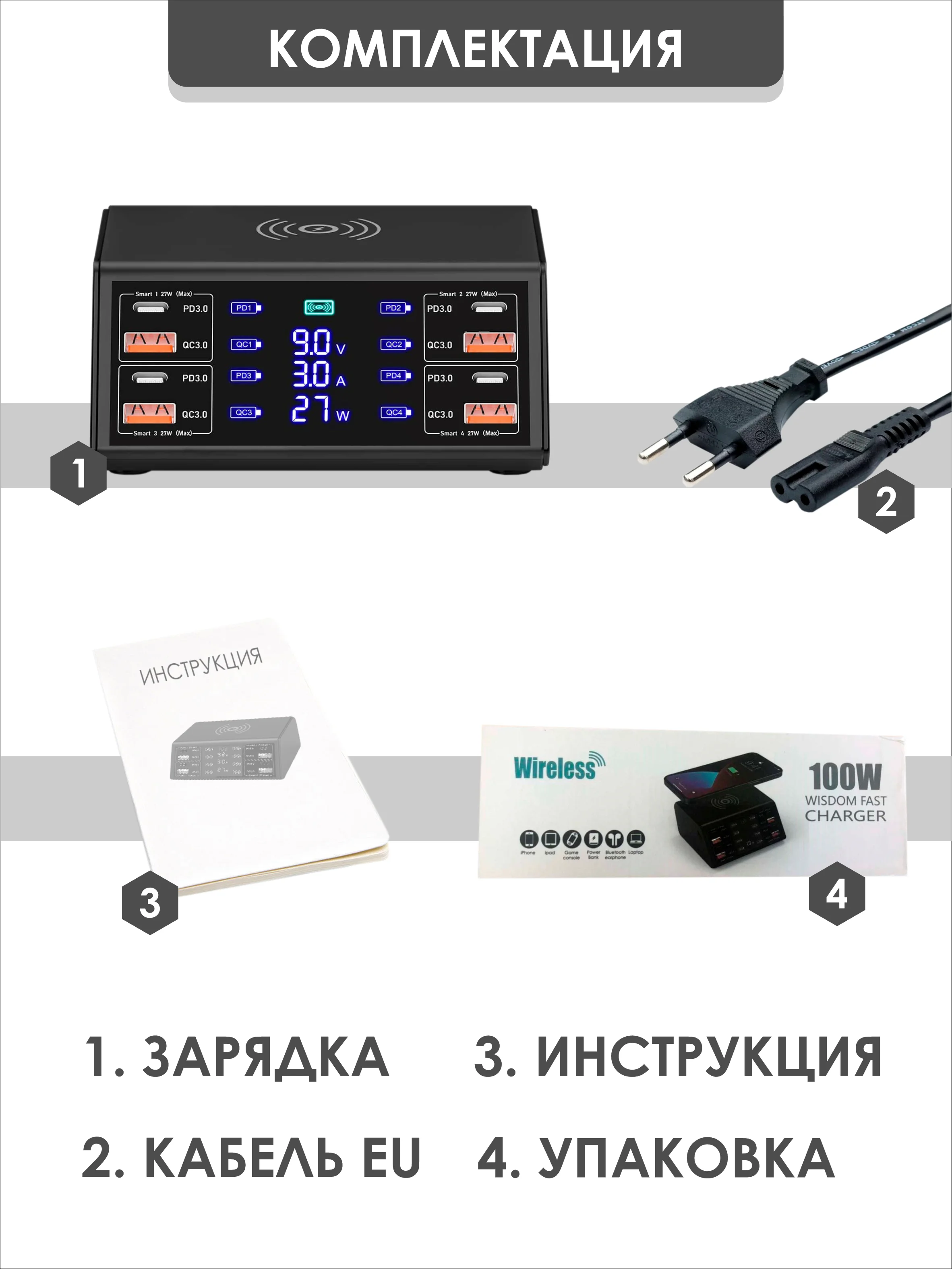 Черный сетевое зарядное устройство для телефона и гаджетов