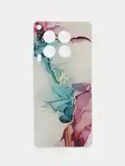 Ледяной чехол на Tecno Camon 30 5G / Текно Камон 30 5G прозрачный, с рисунком, защита камеры