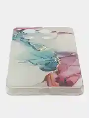 Ледяной чехол на Tecno Camon 30 5G / Текно Камон 30 5G прозрачный, с рисунком, защита камеры