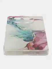 Ледяной чехол на Tecno Camon 30 4G / Текно Камон 30 4G прозрачный, с рисунком, защита камеры