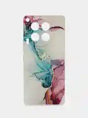 Ледяной чехол на Tecno Camon 30 4G / Текно Камон 30 4G прозрачный, с рисунком, защита камеры