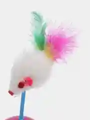Игрушка для кошки Неваляшка с мышкой/ мяч для кошки/ шарик с мышкой для котят/ когтеточка