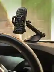 Держатель для телефона автомобильный на присоске, телескопический, 3 вида крепления