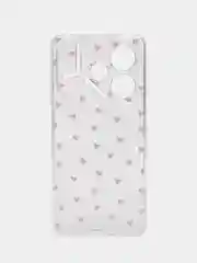 Коралловый меланж силиконовый чехол на Tecno Pova 6 / Текно Пова 6 прозрачный, с рисунком, защита камеры