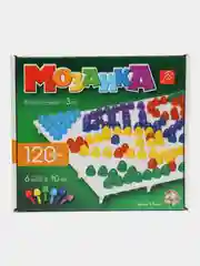 Зеленый детская мозаика-пазл 120-180 фишек, диаметр 10 мм, 6 цветов, настольная игра 3+