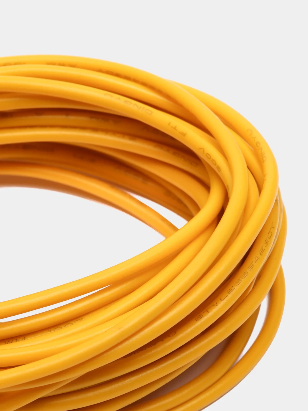 Желтый провод UL1007 НПнг(C)-HF 18AWG (0.75мм, медь) отрезок 5 метров