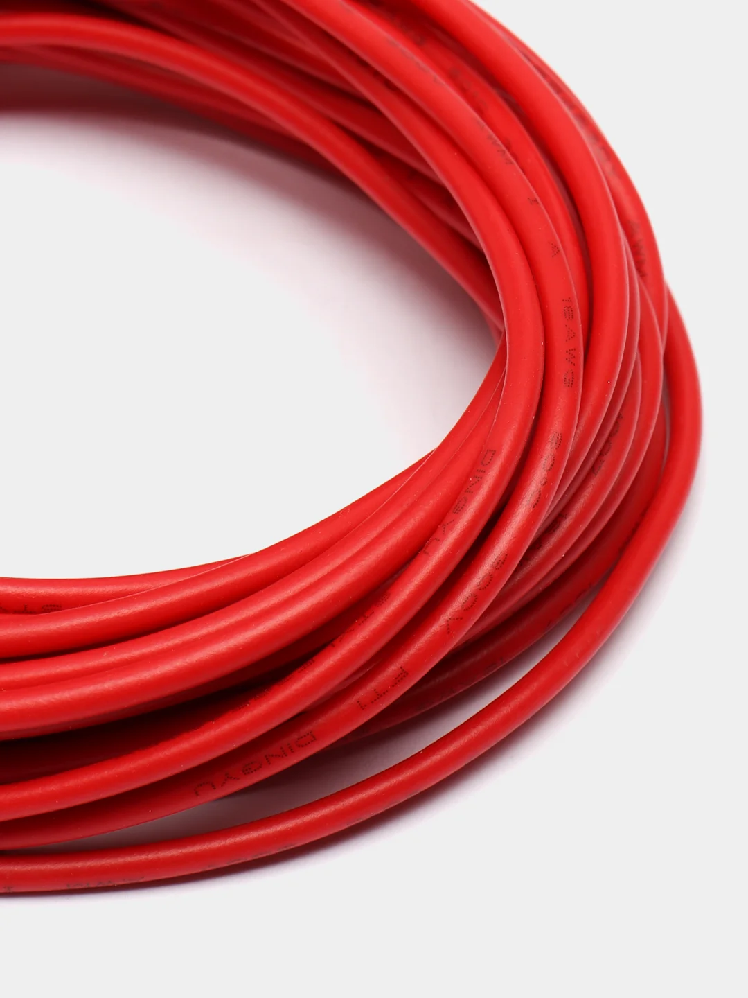 Красный провод UL1007 НПнг(C)-HF 18AWG (0.75мм, медь) отрезок 5 метров