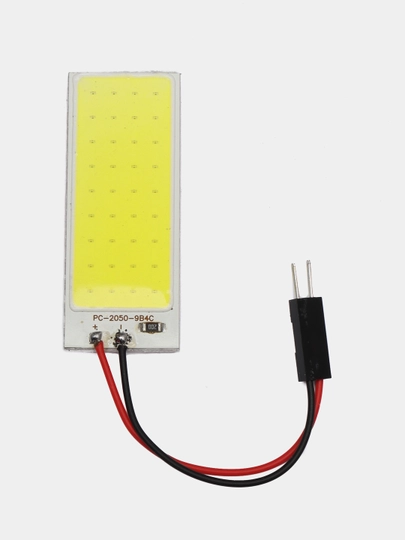 2 штуки Панель светодиодная COB 36LED 12V 50*20мм лампа в плафон освещения автомобиля
