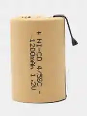 Аккумулятор Ni-Cd 4/5SC 1200mAh 1.2V картонная оболочка с лепестками