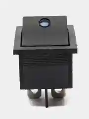 Переключатель KCD4-201L ON-OFF 15A 250V синяя подсветка
