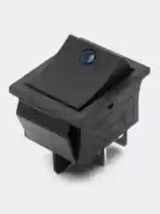Переключатель KCD4-201L ON-OFF 15A 250V синяя подсветка