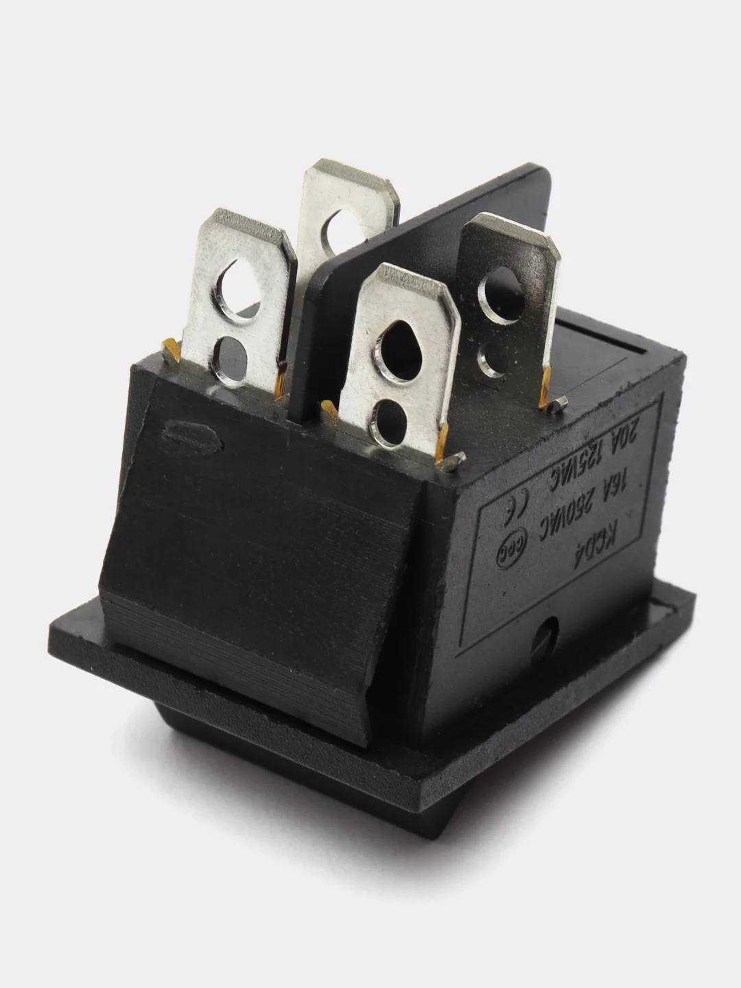 Переключатель KCD4-201L ON-OFF 15A 250V синяя подсветка