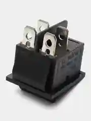 Переключатель KCD4-201L ON-OFF 15A 250V синяя подсветка