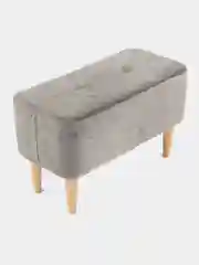 Серый банкетка MONOFIX, ЧЕТТ, велюр