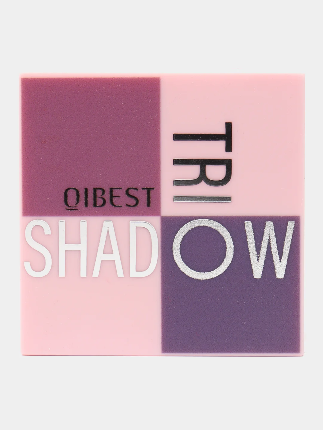 Коричневый тени для век палетка QiBest, матовые, блестящие, нюд, мини-палетка, 3 оттенка, 7,5 г