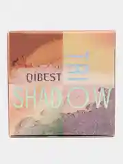 Коричневый тени для век палетка QiBest, матовые, блестящие, нюд, мини-палетка, 3 оттенка, 7,5 г