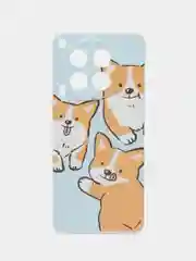 Светло-оранжевый чехол на Tecno Camon 30 4G / Текно Камон 30 4G прозрачный, с рисунком, защита камеры
