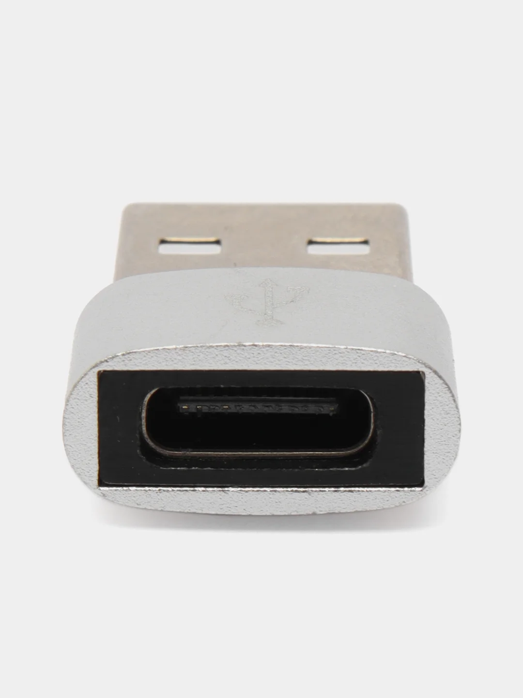 Серый адаптер-переходник USB Type-C на USB-A OTG