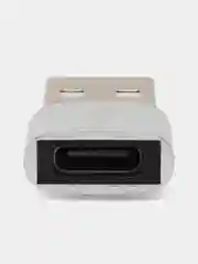 Серый адаптер-переходник USB Type-C на USB-A OTG