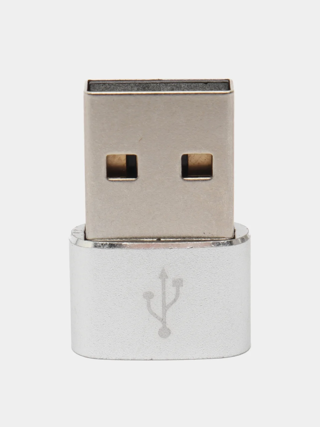 Серый адаптер-переходник USB Type-C на USB-A OTG
