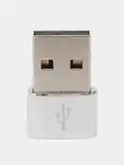 Серый адаптер-переходник USB Type-C на USB-A OTG