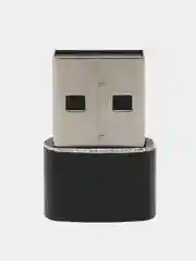Черный адаптер-переходник USB Type-C на USB-A OTG