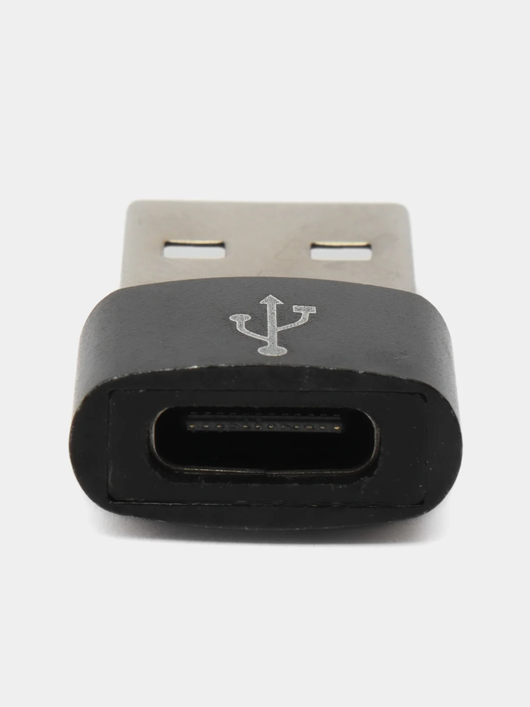 Черный адаптер-переходник USB Type-C на USB-A OTG