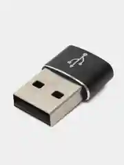 Черный адаптер-переходник USB Type-C на USB-A OTG