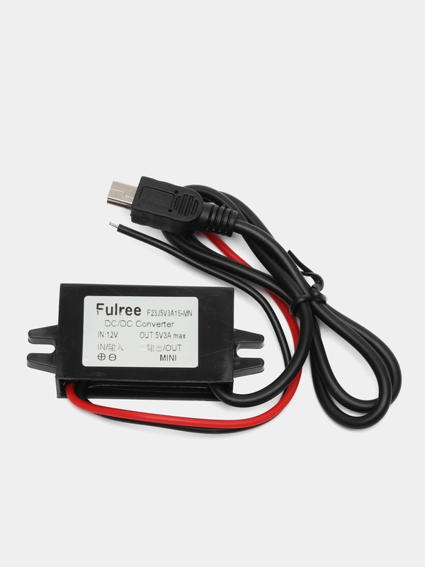 Адаптер DC 12V - DC 5V 3A miniUSB