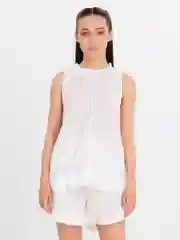 Белый костюм женский летний: топ и шорты