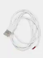 Кабель USB-A 2.0 (2 жилы) (1 метр) Белый