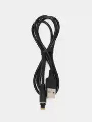 Черный магнитный зарядный кабель USB Borofone BX41 на Lightning