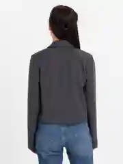 Серый кроп пиджак / Укороченный пиджак / Пиджак oversize