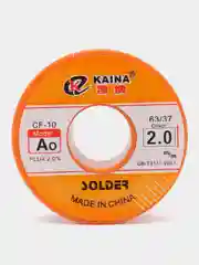 Припой KAINA A 2.0мм Sn63/Pb37 с флюсом CF-10 34гр