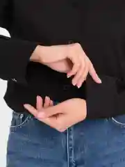 Хаки рубашка блузка женская укороченная