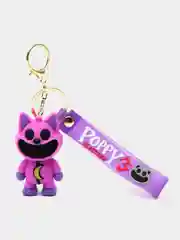 Фиолетовый брелок для ключей и рюкзака Улыбающиеся твари Poppy playtime