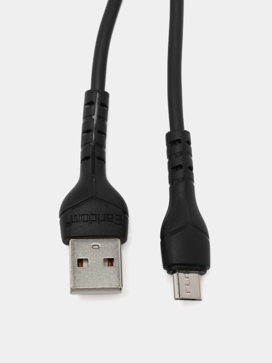 Черный кабель USB EARLDOM EC-095 для подзарядки и передачи данных Micro,1 метр, черный